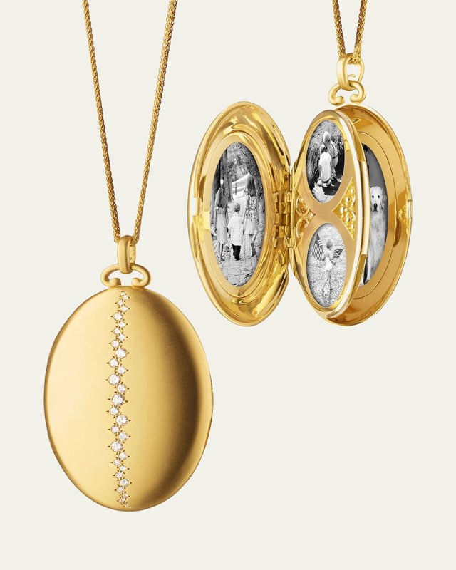 6-Image Diamond Locket Necklace